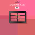 Maliao Unlimited Blush palette on a pink background