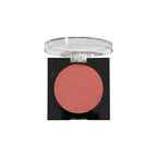 Compact blush with a clear lid on a white background