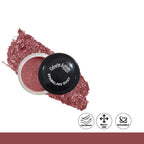 Colorful Style Press sparkling dust with open container on a white background