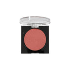 Compact blush with a clear lid on a white background