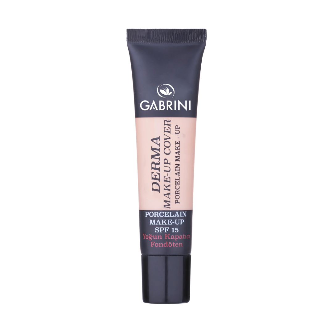 GABRINI derma make-up cover tube on a white background