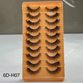 10 Pair Mink Eyelashes (6D-H07)