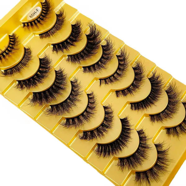 10 Pair Mink Eyelashes (6DH-F)