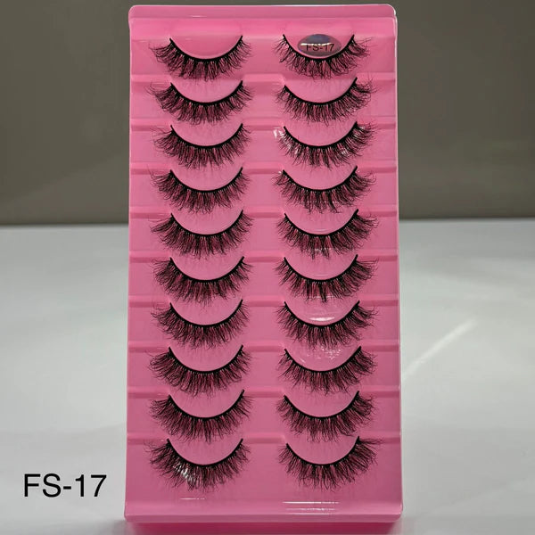 10 Pair Mink Eyelashes (FS-17)