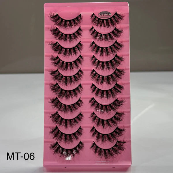 10 Pair Mink Eyelashes (MT-06)