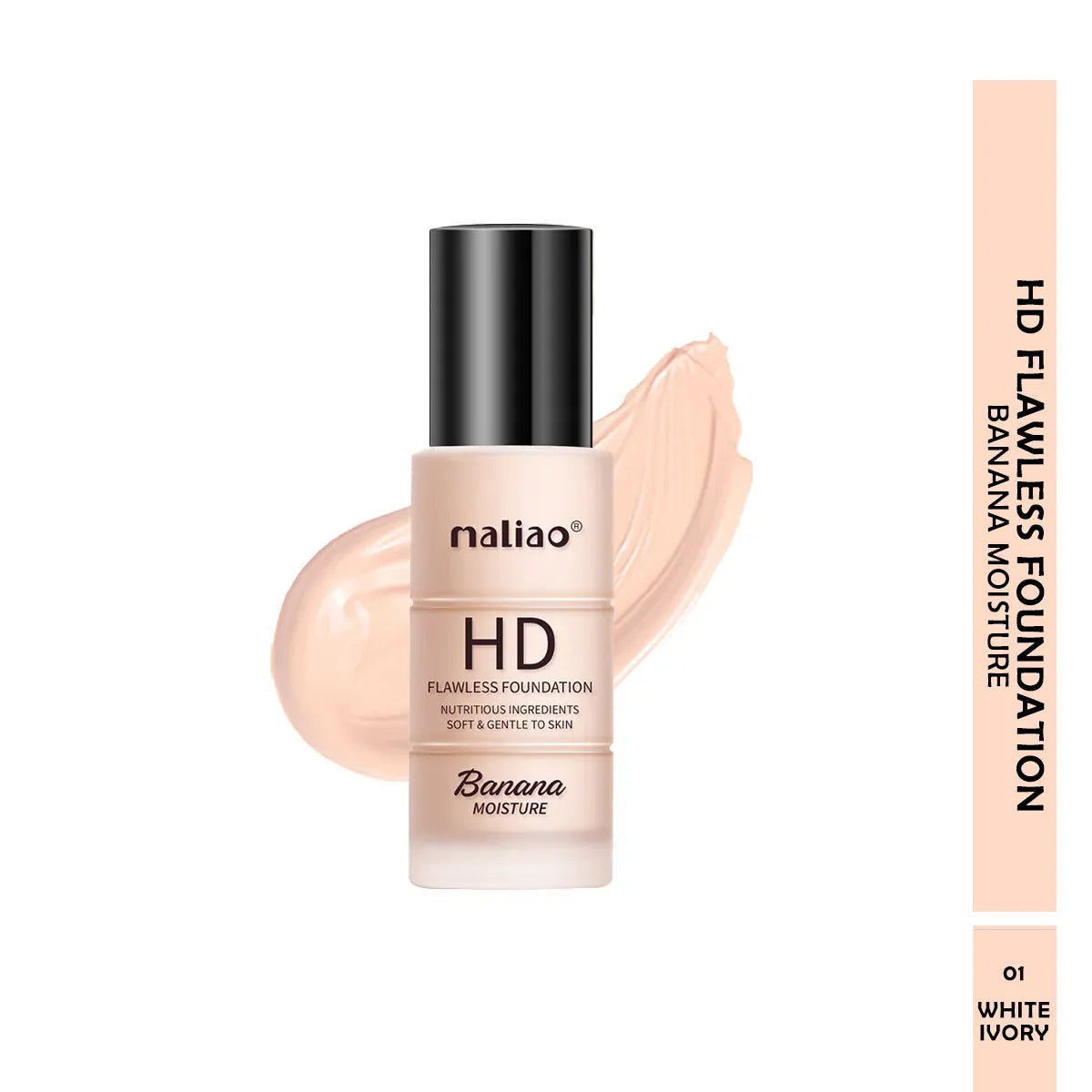 Maliao HD Banana Foundation - Flawless Finish with Moisture Boost for Face Makeup