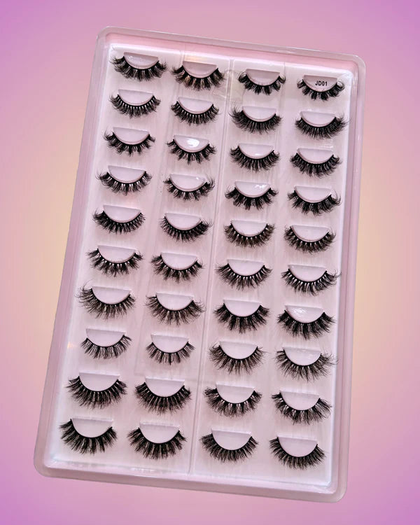 20 Pairs Mink Eye Lashes (JD01)