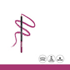 Lip liner pencil with pink line on a white background