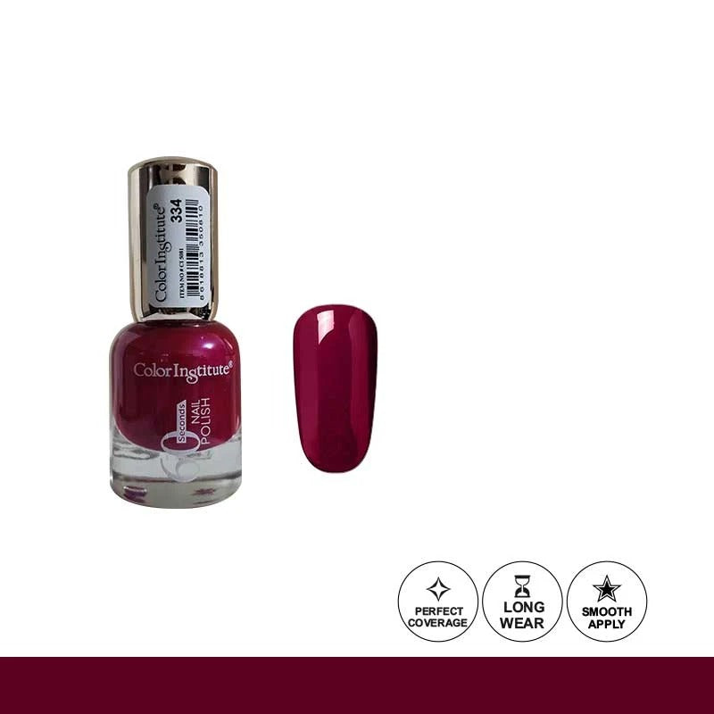 Color Institute nail polish bottle with a swatch on a white background