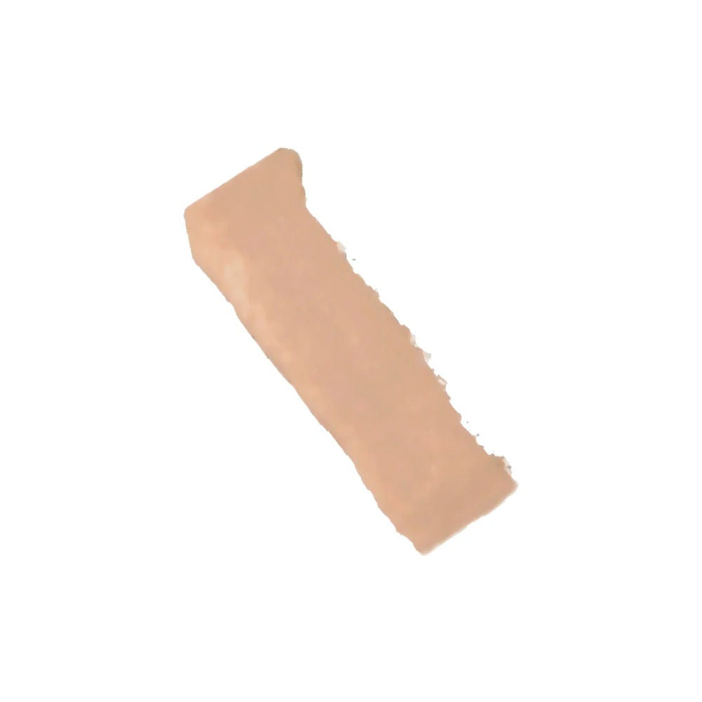 Beige makeup swatch on a white background