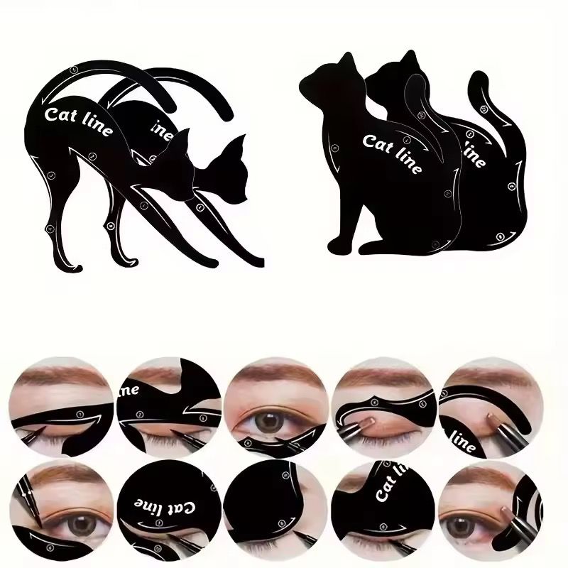 Cat Line Eyeliner Stencils Pro Eye Makeup Tool