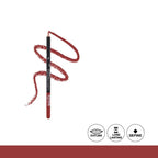 Lip liner pencil with red line on a white background