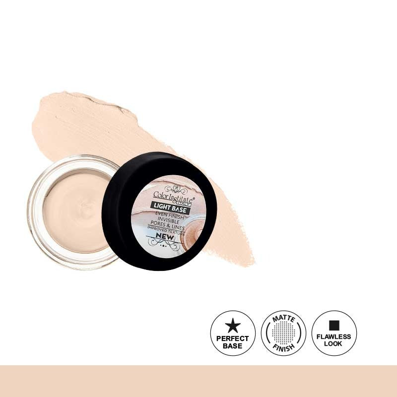 Cosmetic cream with a black lid on a white background