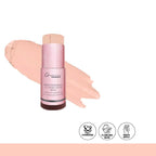 Makeup stick with pink packaging on a white background