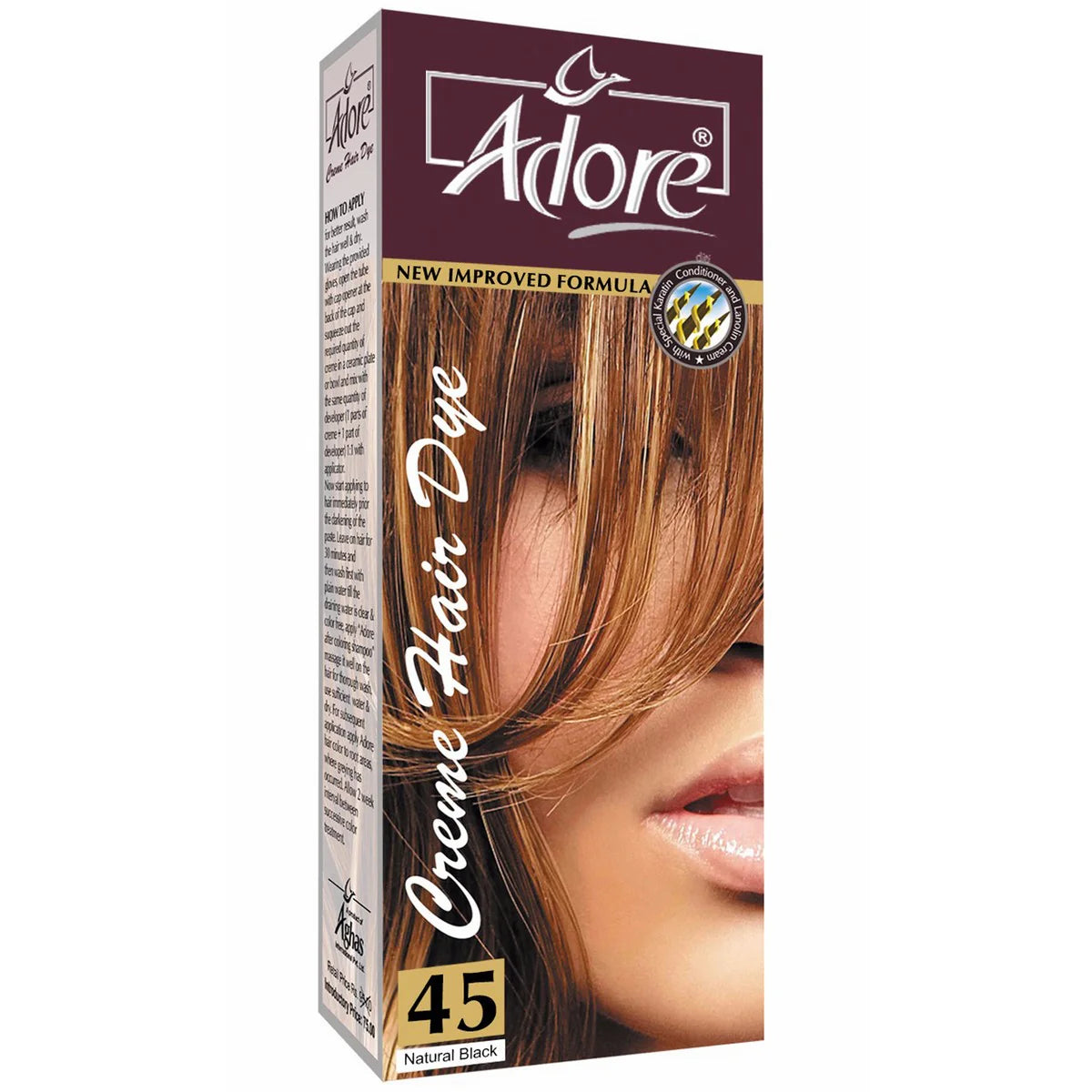 Adore Hair Color (Creme Hair Dye) available in 8 Regular Shades