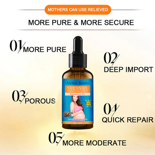 Aichun Beauty Natural Snail Essential Oil for Pregnancy and Stretch Marks 30ml