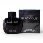 Black Out Eau de Toilette bottle and packaging on a white background