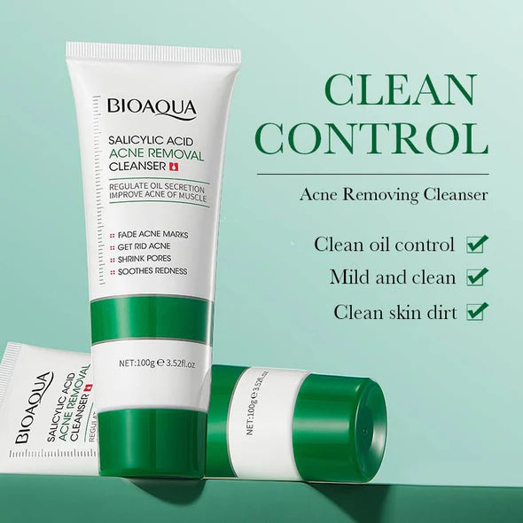 BIOAQUA Salicylic Acid Facial Cleanser for Acne & Oily Skin 100g