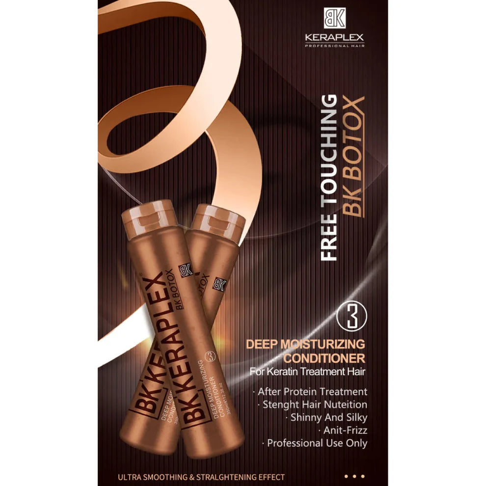 BK Keraplex Keratin Botox Hair Treatment Kit – Deep Repair with Shampoo & Conditioner
