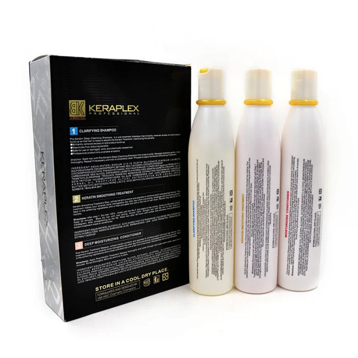 BK Keraplex Professional Brazilian Keratin Treatment Kit 300ml X 3