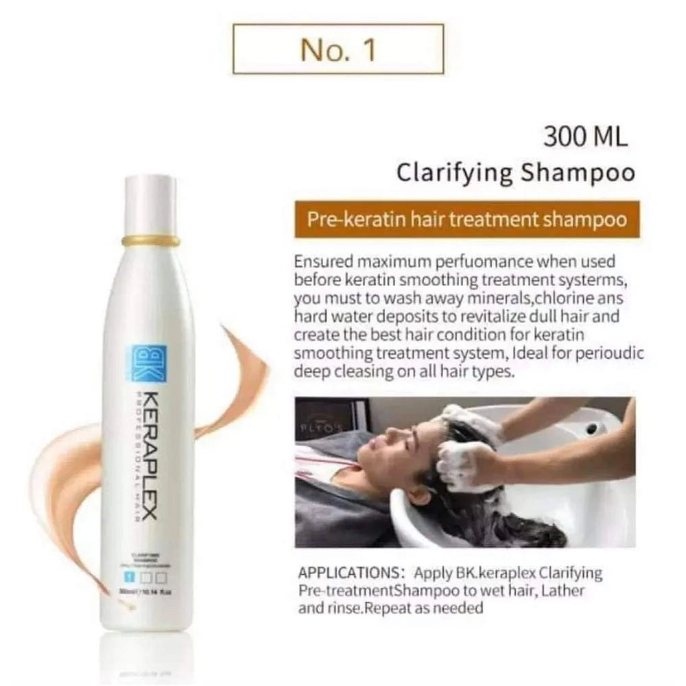 BK Keraplex Professional Brazilian Keratin Treatment Kit 300ml X 3