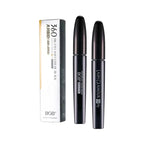 Two black mascara tubes with a white box labeled 'BOB' on a white background