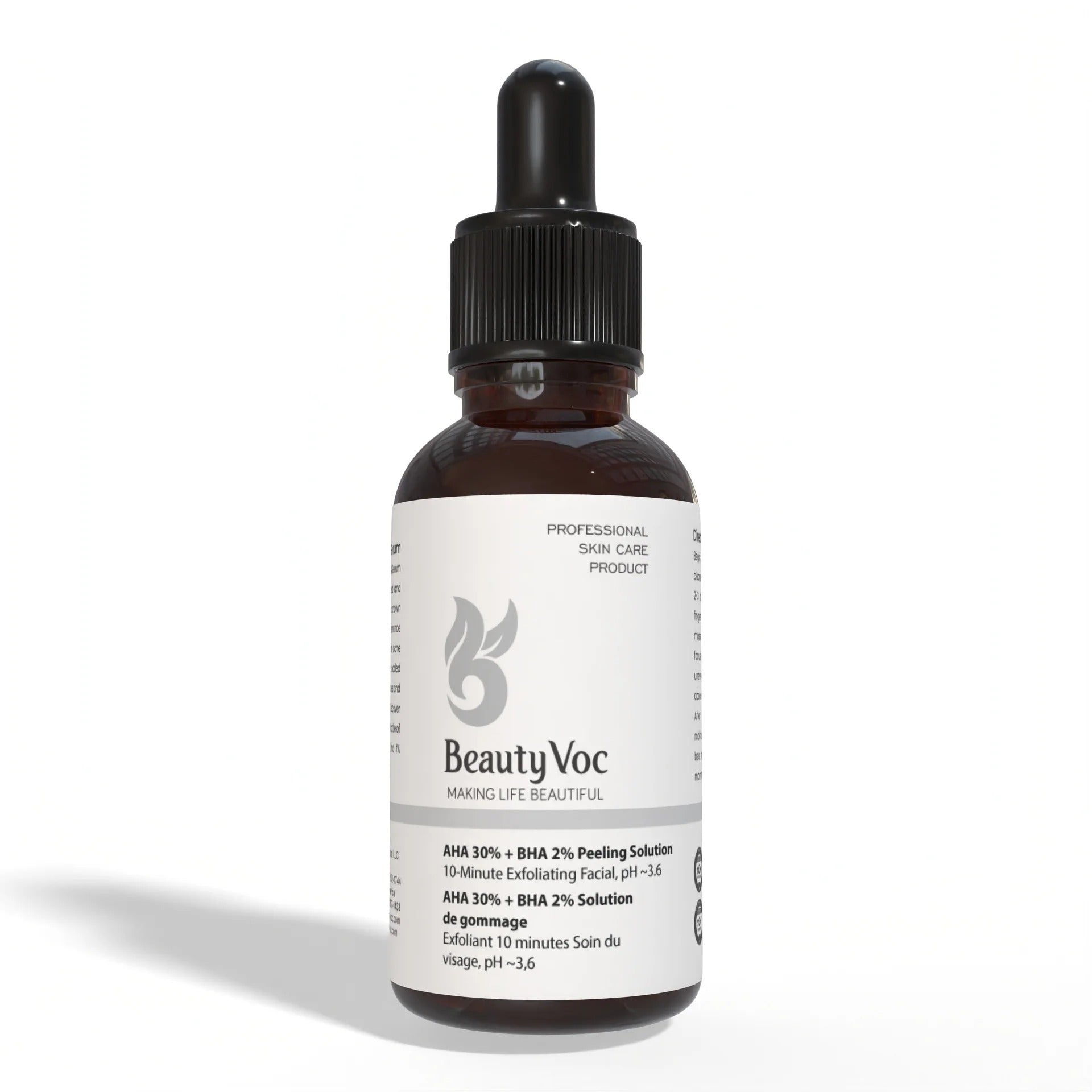 Beauty Voc АНА + ВНА Peeling Solution 30 ml | Best for Pigmentation | Fade Dark Spots | 10 mins Solution |