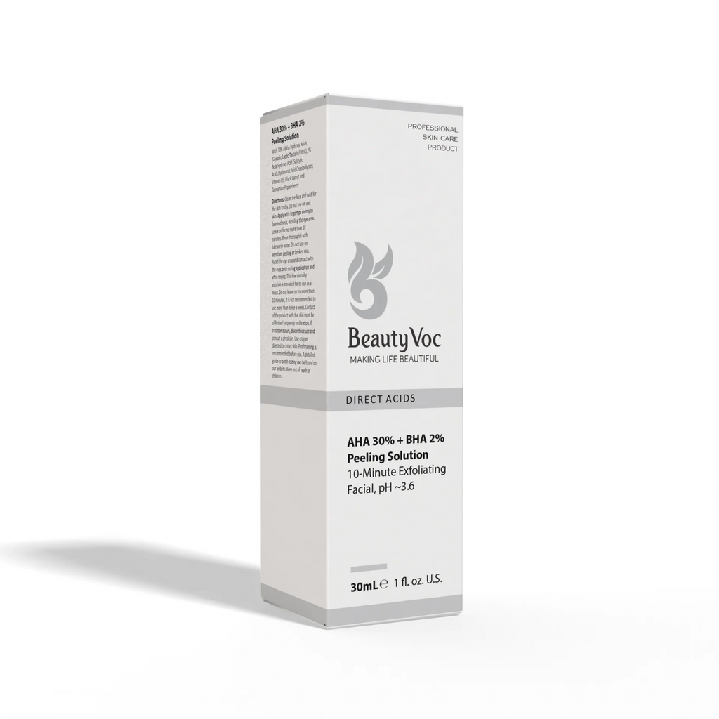 Beauty Voc skincare product packaging on a white background