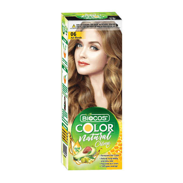 BIOCOS Hair Color Tube – Vibrant Long-Lasting Color with Olive Oil & Avocado