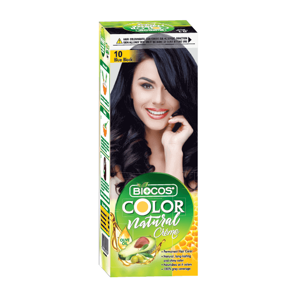 BIOCOS Hair Color Tube – Vibrant Long-Lasting Color with Olive Oil & Avocado