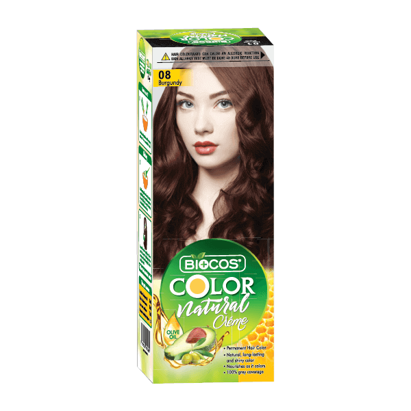 BIOCOS Hair Color Tube – Vibrant Long-Lasting Color with Olive Oil & Avocado