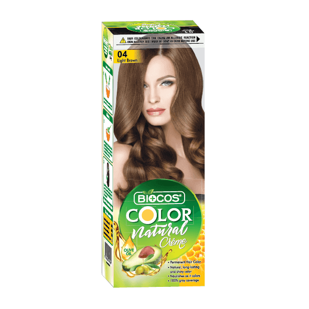 BIOCOS Hair Color Tube – Vibrant Long-Lasting Color with Olive Oil & Avocado