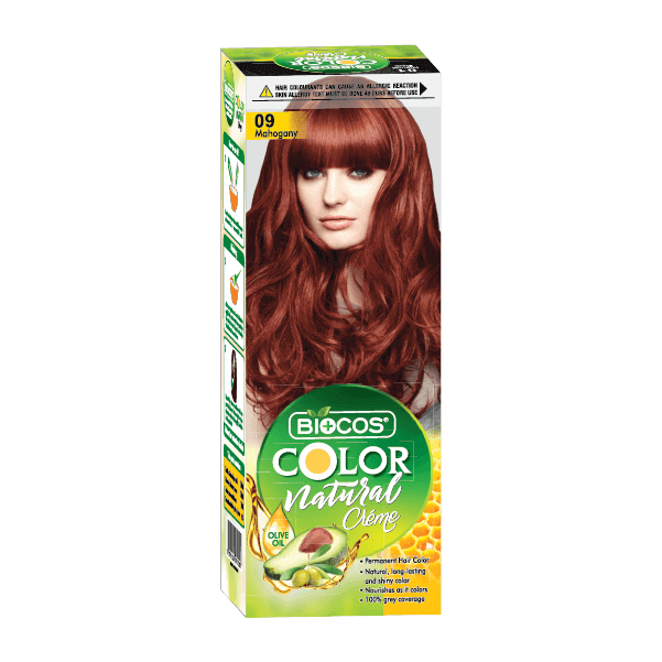 BIOCOS Hair Color Tube – Vibrant Long-Lasting Color with Olive Oil & Avocado