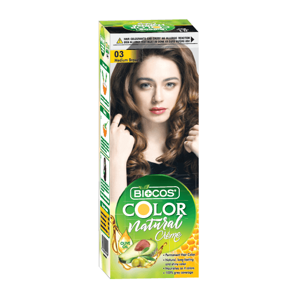 BIOCOS Hair Color Tube – Vibrant Long-Lasting Color with Olive Oil & Avocado