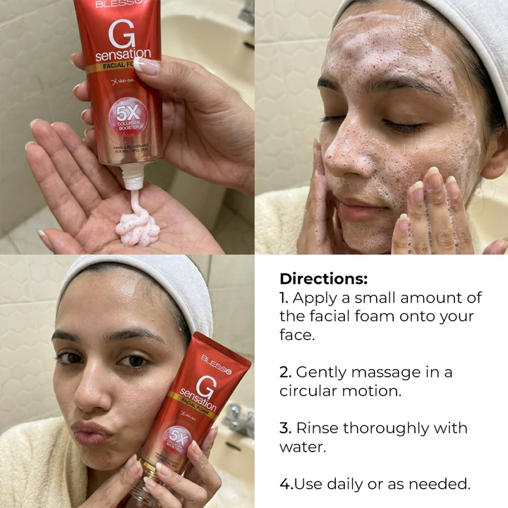 Blesso Collagen Booster- G Sensation Facial Foam (Facewash)
