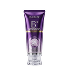 Blesso B³ Sensation Facial Foam in a purple squeeze tube with a clear cap, shown on a plain white background.