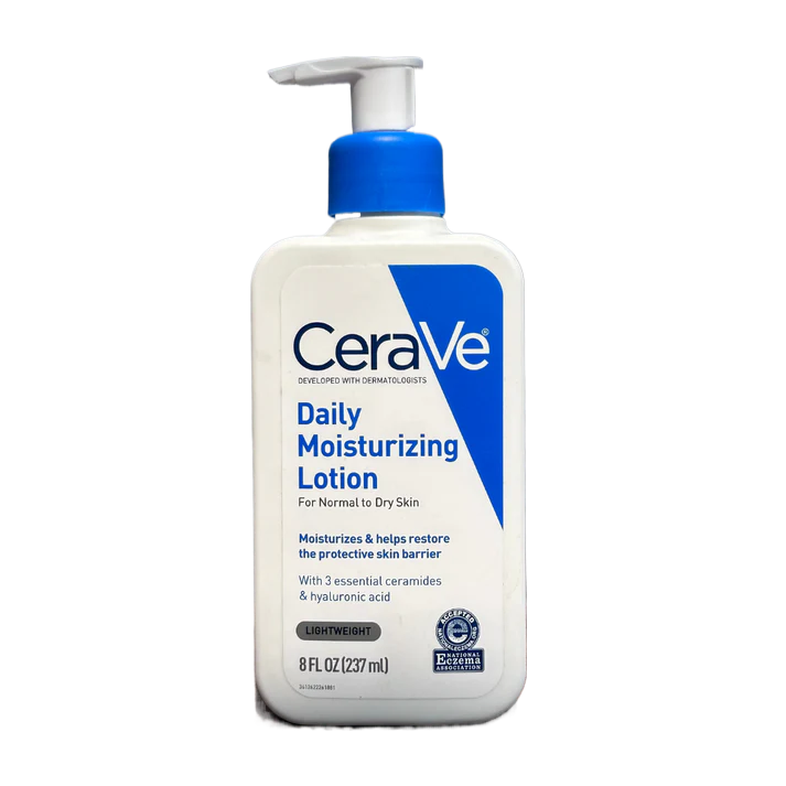 CeraVe Daily Moisturizing Lotion bottle on a white background