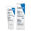 CeraVe facial moisturizing lotion with packaging on a white background