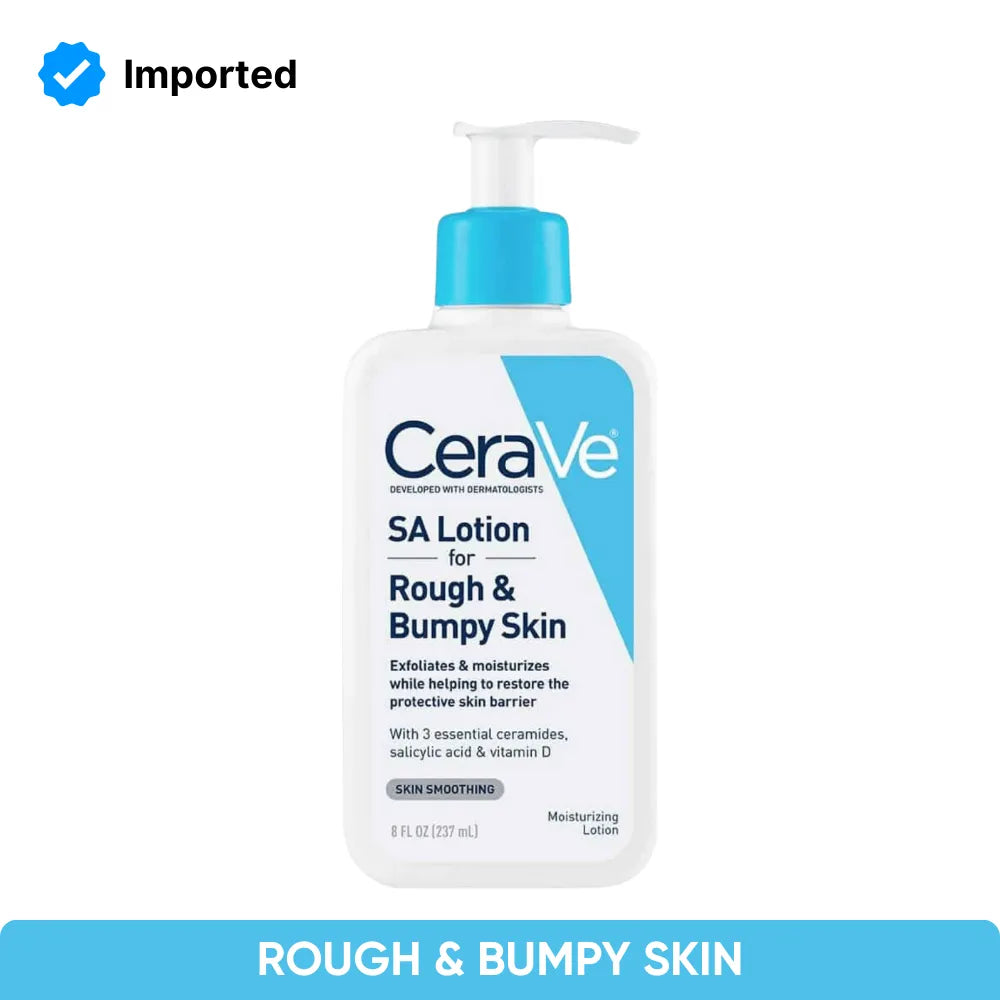 CeraVe SA Lotion for Rough & Bumpy Skin on a white background