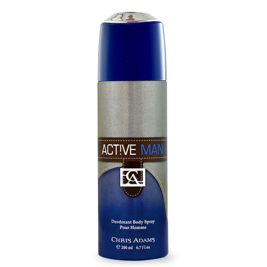 Chris Adams Active Man Pour Homme Deodorant Body Spray, For Men, 200ml