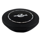 Black compact powder case with 'Christine' branding on a white background