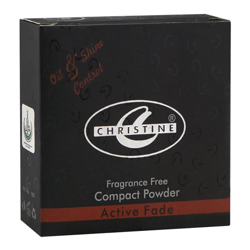 Box of Christine compact powder on a white background