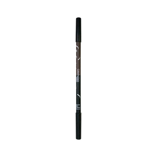 Black eyeliner pencil on a white background