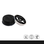 Black cake eyeliner with packaging on a white background