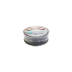 Small container of cake eyeliner on a white background