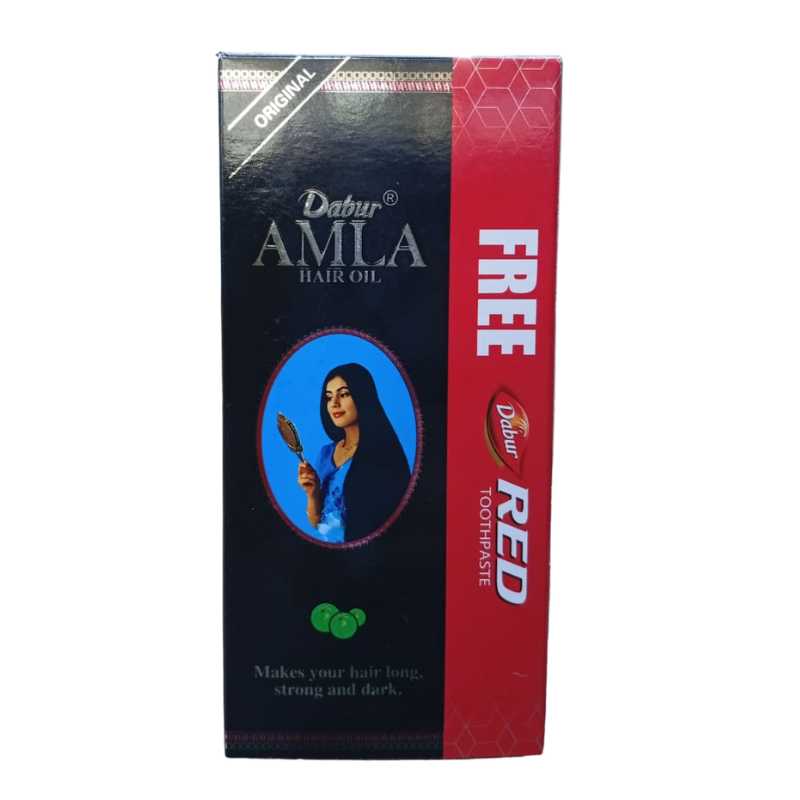 DABUR AMLA HAIR OIL 100ML FREE DABUR RED PASTE