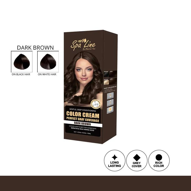 Glamorous Face Hair Color Cream Perfect Gray Coverage