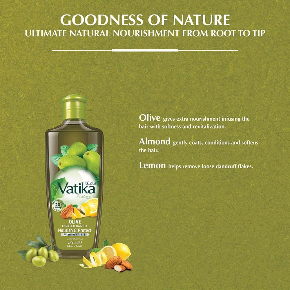 Dabur Vatika naturals Olive Enriched Hair Oil 200ml