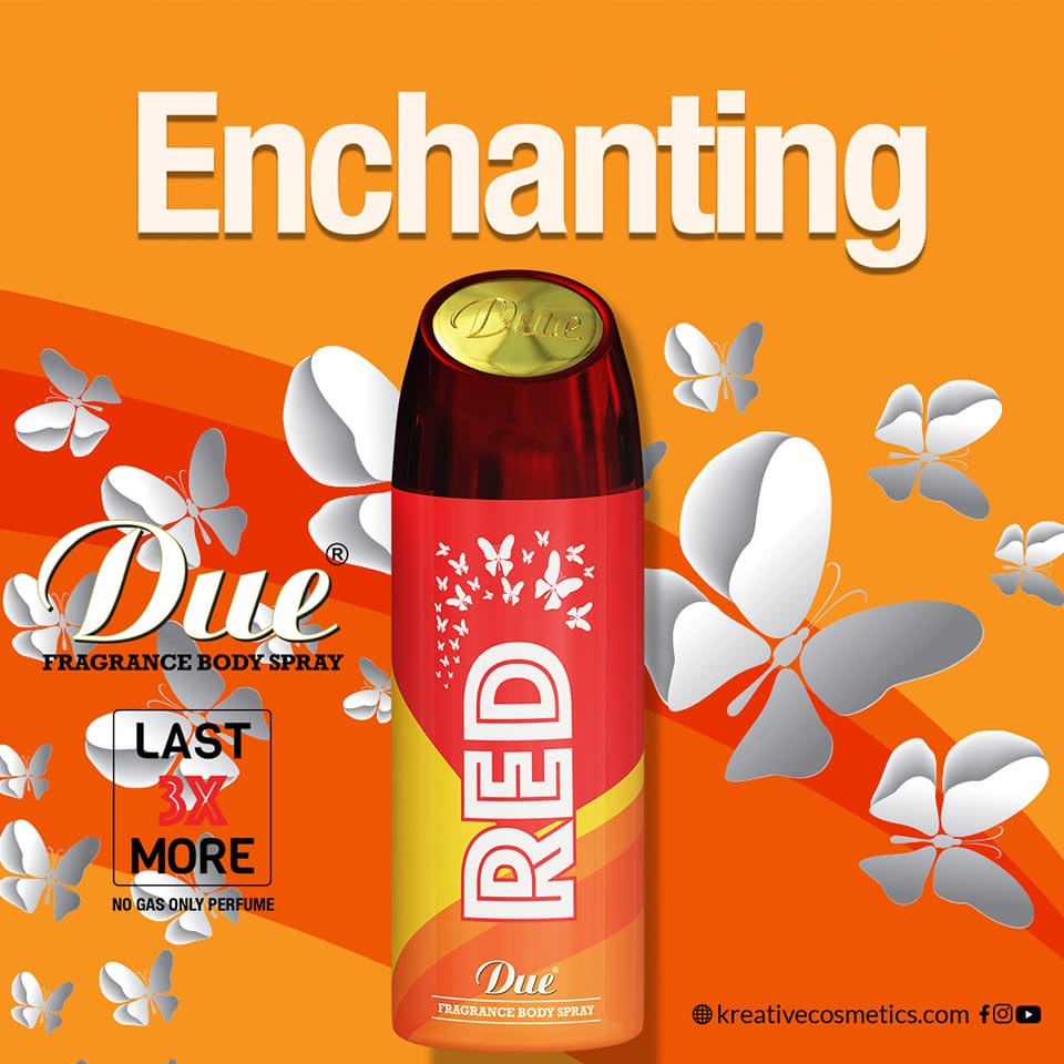 Due Fragrance Body Spray (red) 200 Ml