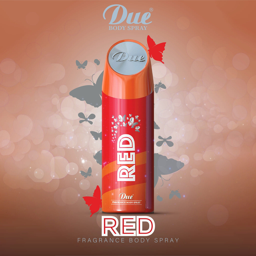 Due Fragrance Body Spray (red) 200 Ml